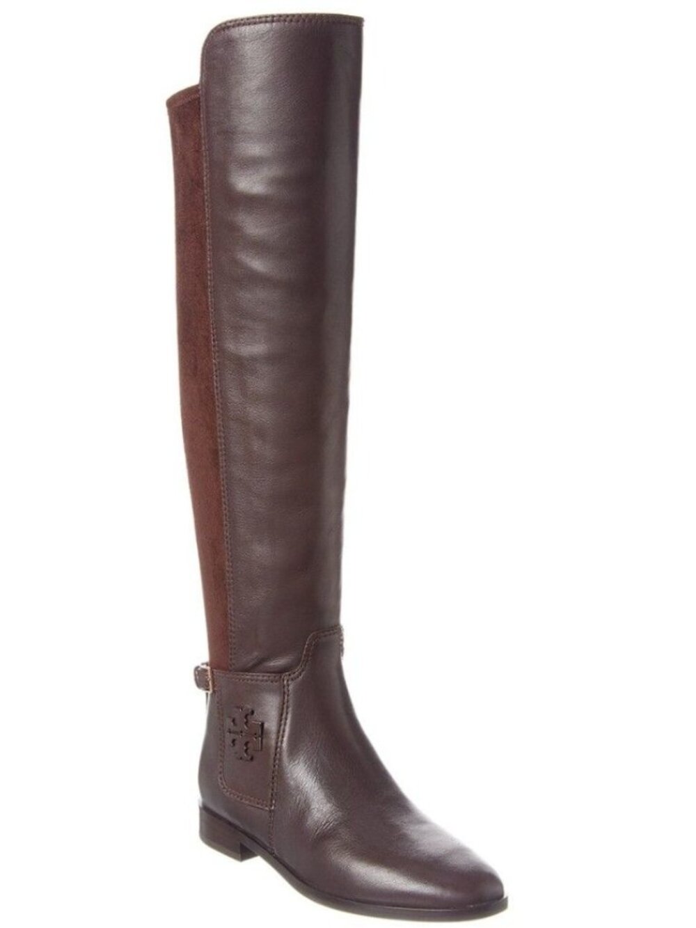 TORY BURCH Wyatt Leather Over-the-knee Boot In Brown Size 6.5